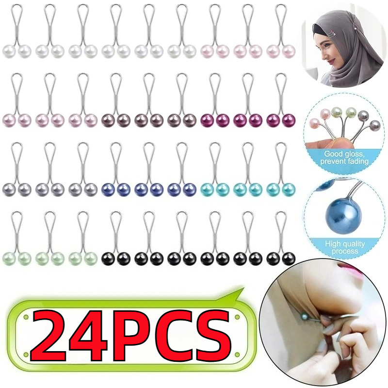 Embroidery Hijab - 6/12/24 adet inciler pimleri kadın şal