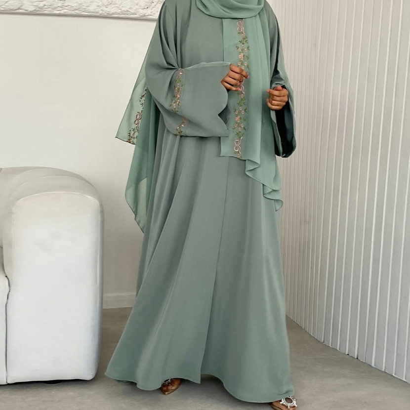 Embroidery Hijab - Dubai Abaya Üreticisi İslami Giyim Abaya