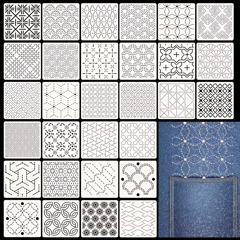 Embroidery Pattern - 30 adet nakış şablonları DIY nakış