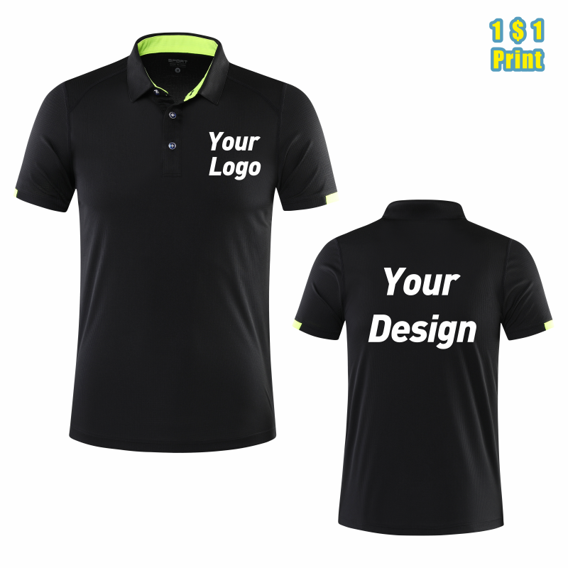 Embroidery Men Shirt - Çabuk Kuruyan Nefes Spor Polo Gömlek