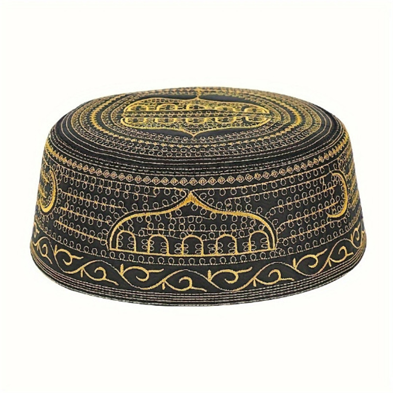 Embroidery Hijab - Pamuk Nakış Arap Erkekler Müslüman Şapka