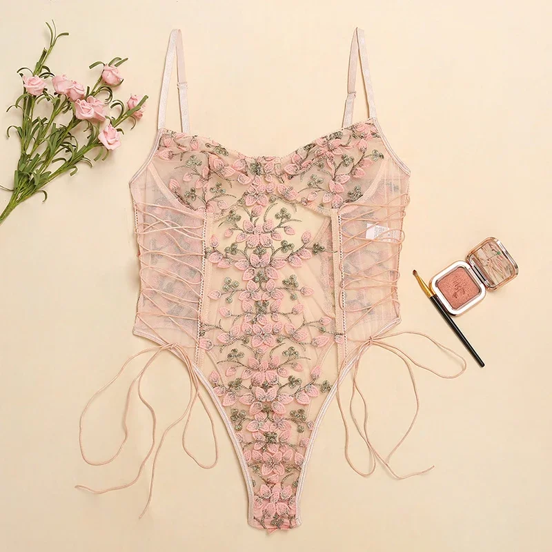 Kadınlar Seksi İç Giyim Bodysu - Embroidery Print incelemesi ve fiyatı
