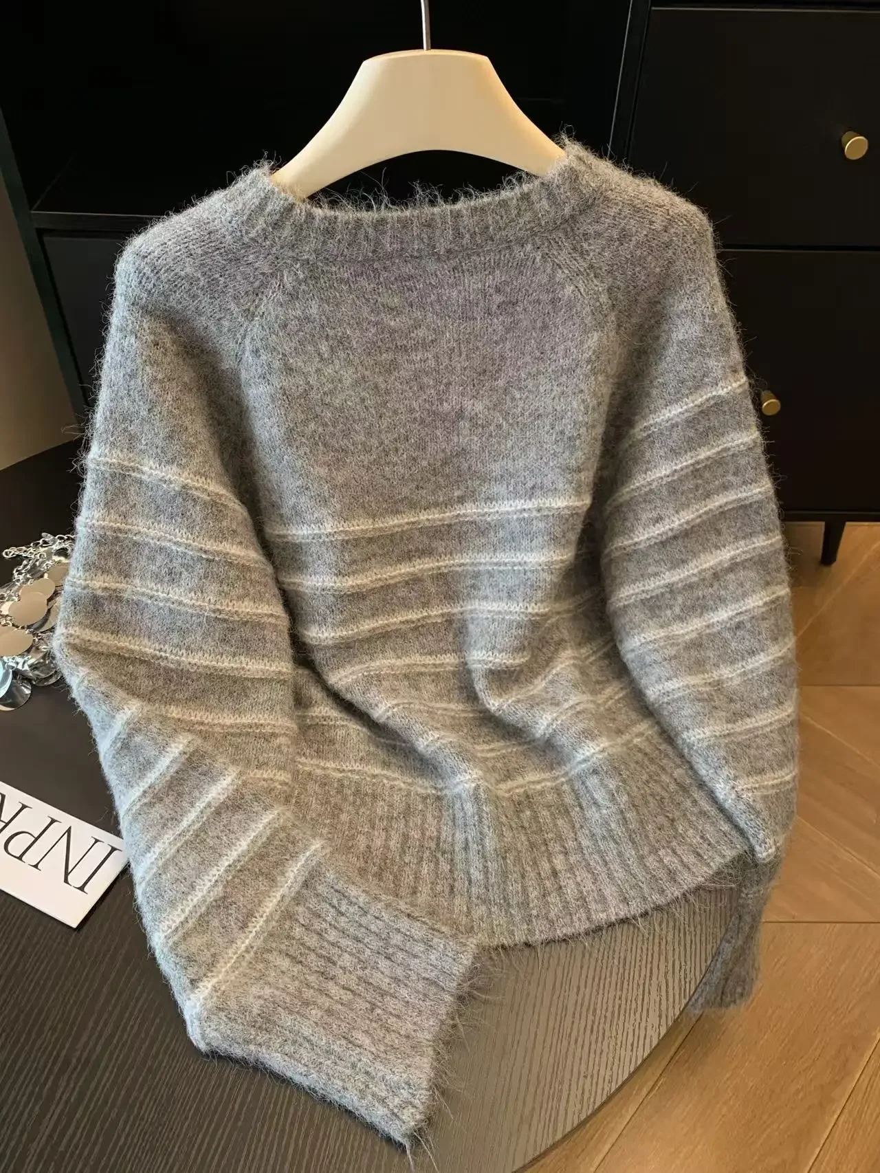 Sonbahar Kış Kadın Çizgili Yün - Embroidery A incelemesi ve fiyatı