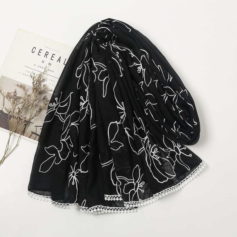 Çok Yönlü Zarif Tesettür Eşarp - Embroidery Hijab incelemesi ve fiyatı