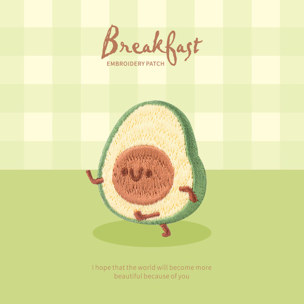 1 Parça Sevimli Kahvaltı Yama, - Embroidery Egg incelemesi ve fiyatı