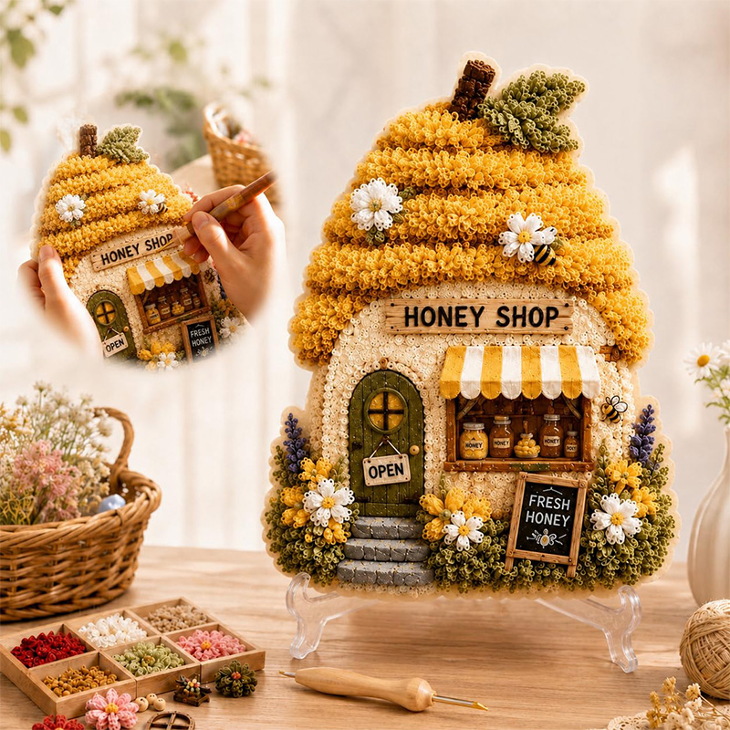 3D Mantar Ev Poke Art DIY Kiti - Embroidery A incelemesi ve fiyatı