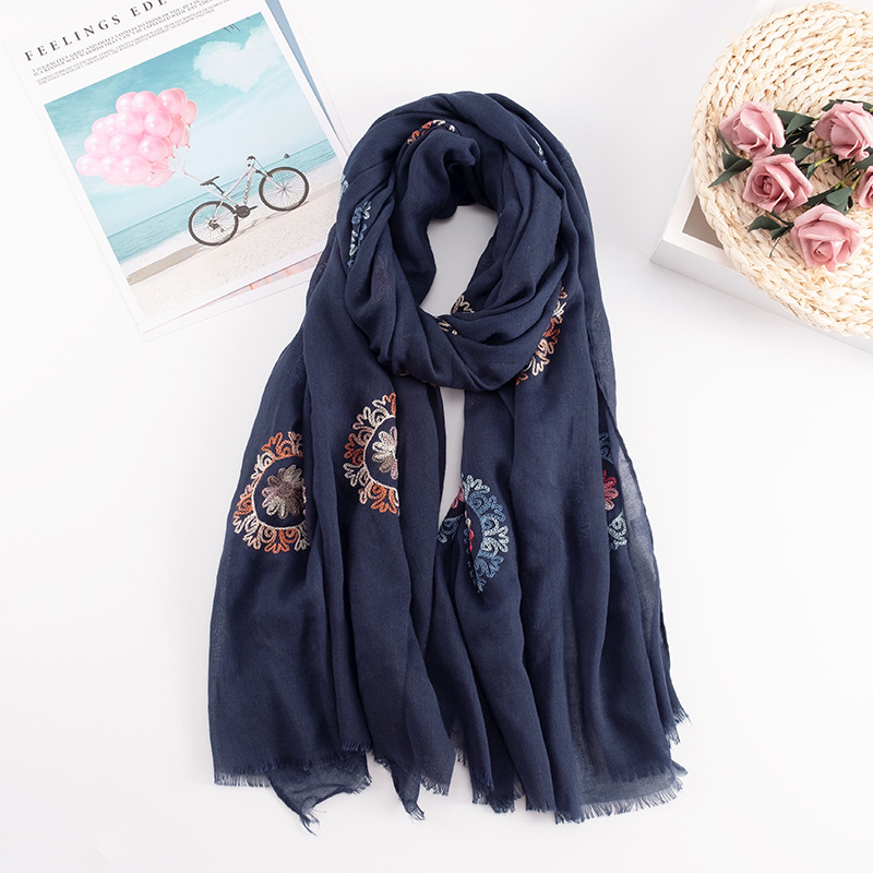 Birçok Renk Etnik Nakış Kadın  - Embroidery Hijab incelemesi ve fiyatı
