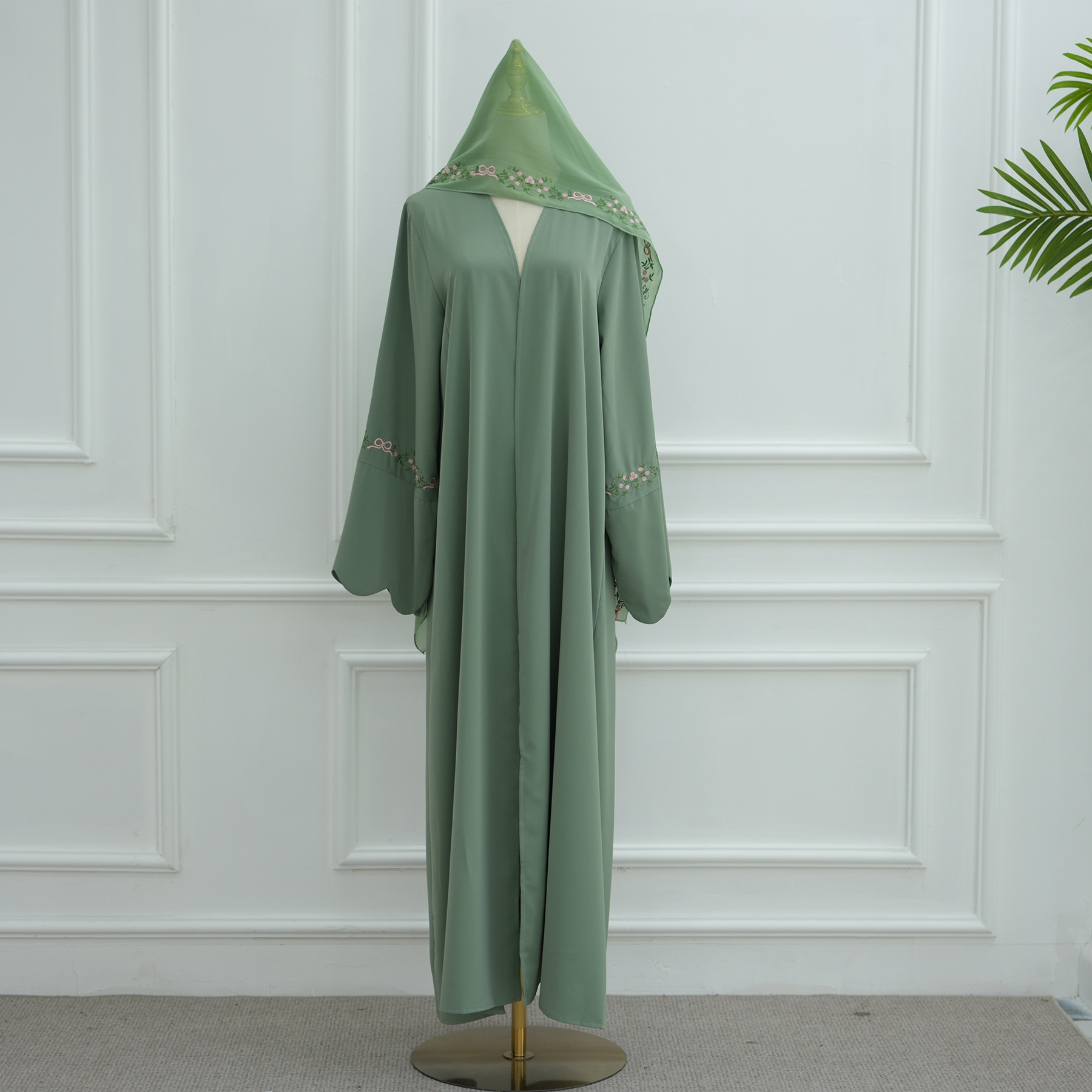 Dubai Abaya Üreticisi İslami G - Embroidery Hijab incelemesi ve fiyatı