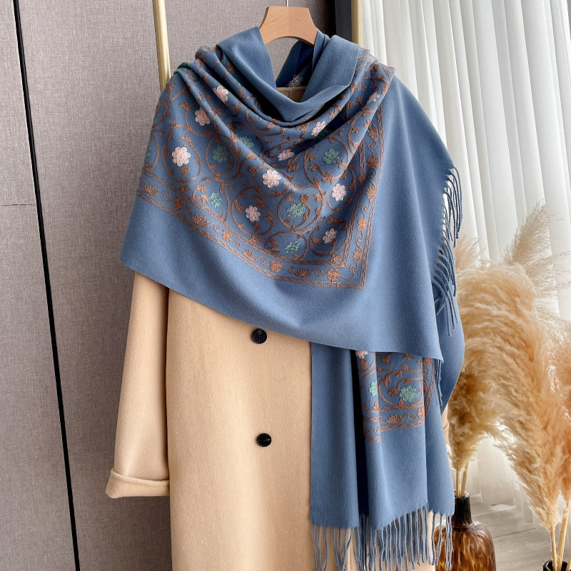 2025 Yeni İşlemeli Kaşmir Eşar - Embroidery Hijab incelemesi ve fiyatı