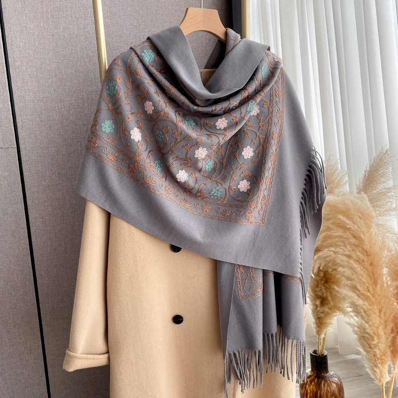 2025 Yeni İşlemeli Kaşmir Eşar - Embroidery Hijab incelemesi ve fiyatı