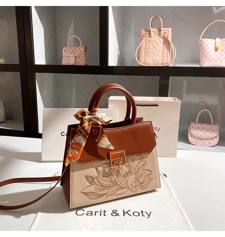 Çin Nakış Çiçekli Kadın Çantas - Embroidery Texture incelemesi ve fiyatı