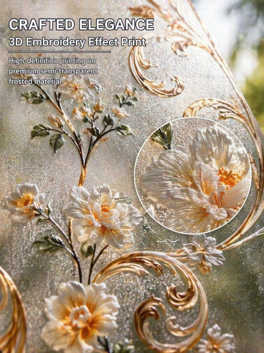 Nakış Desenli Buzlu Gizlilik C - Embroidery Pattern incelemesi ve fiyatı