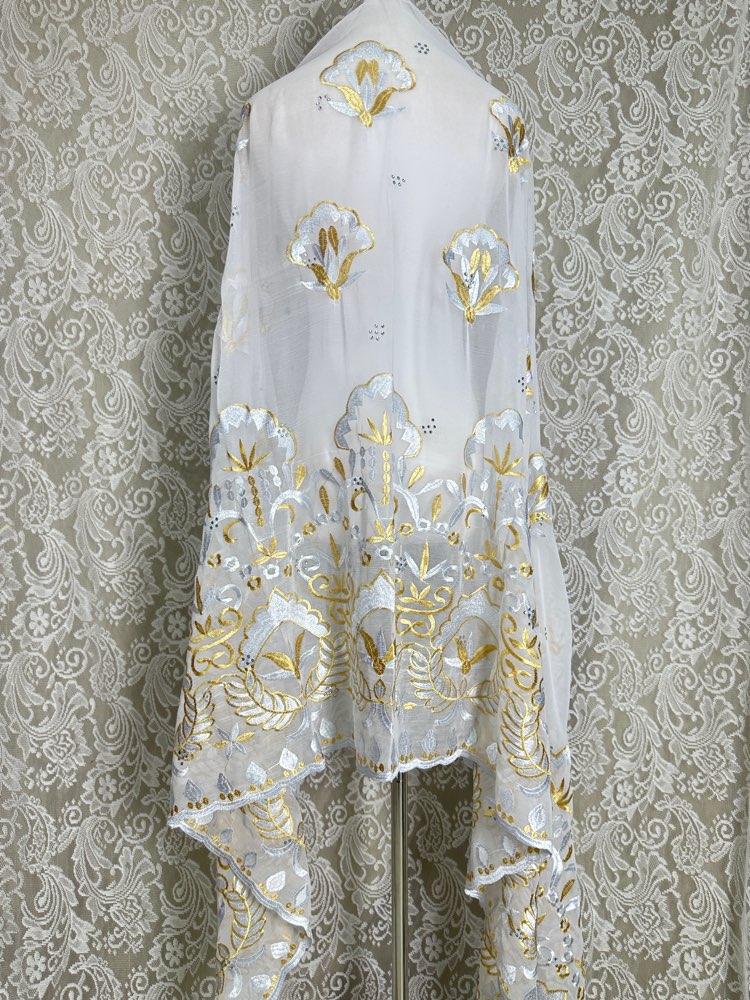 Afrika Müslüman Başörtüsü Topt - Embroidery Pashmina incelemesi ve fiyatı