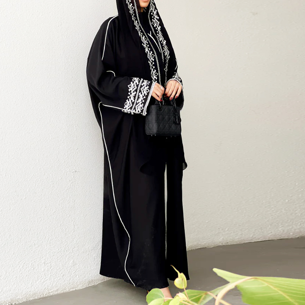 Moda Klasik Işlemeli Abaya Baş - Embroidery Hijab incelemesi ve fiyatı