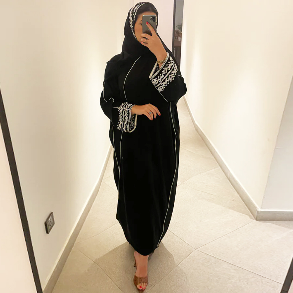 Moda Klasik Işlemeli Abaya Baş - Embroidery Hijab incelemesi ve fiyatı